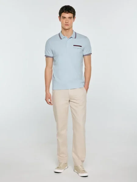 polo shirt with contrasting trim