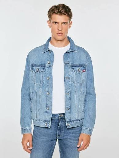 Men's light blue denim jacket Charlie