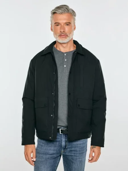 Men's insulated jacket, black, Passel 906